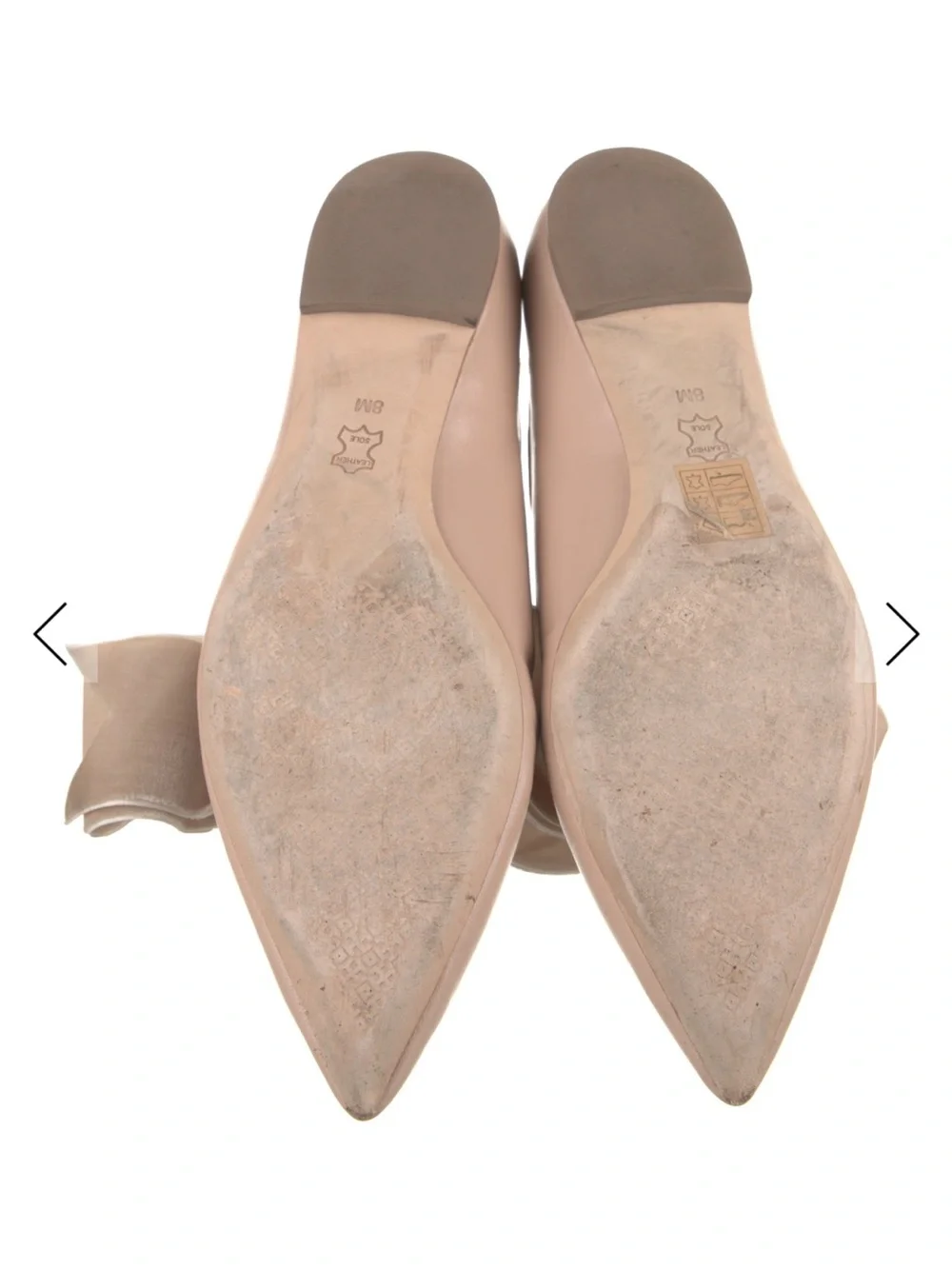Tory Burch Blush Pointed-Toe Flat with Bow
